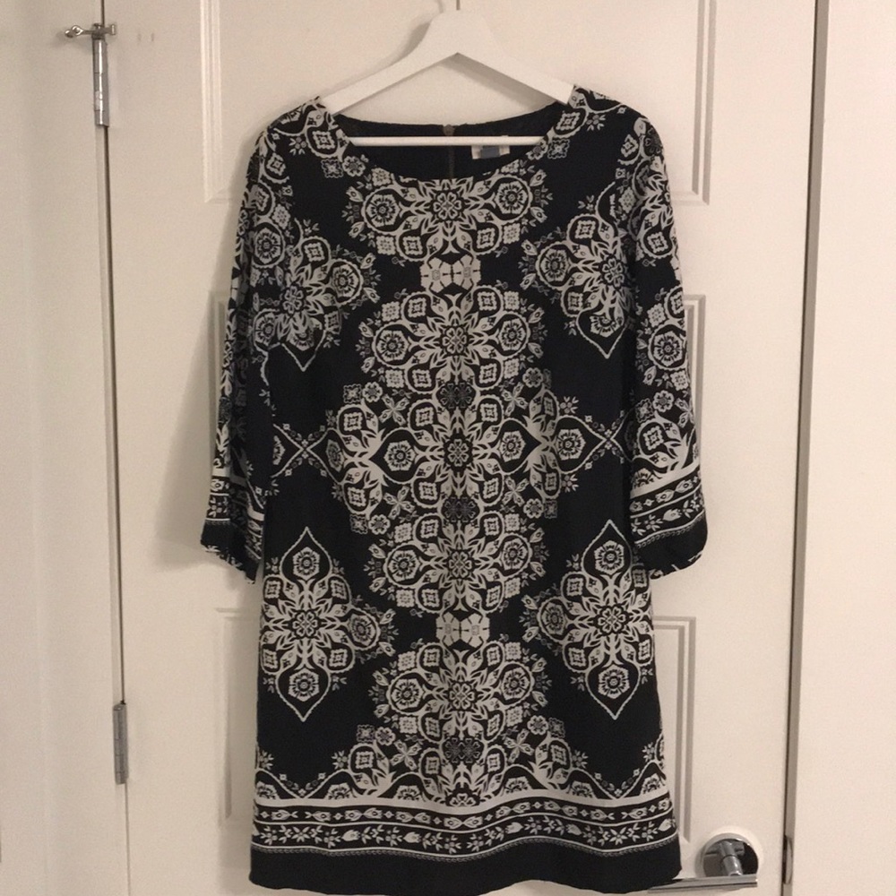 Black, silky Dress